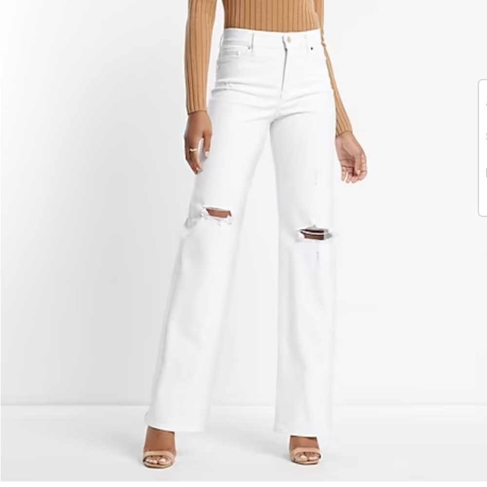 Express white jeans (brand new)